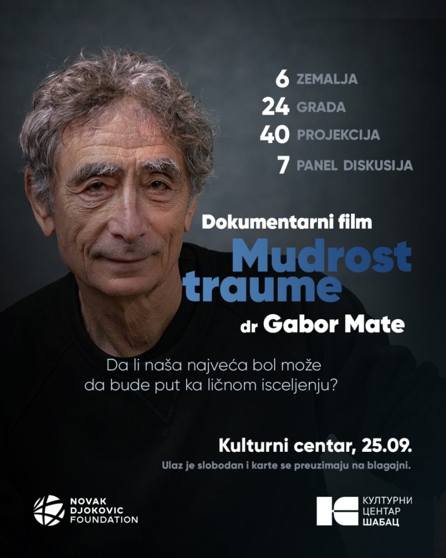 Dokumentarni film “Mudrost traume” dr Gabora Matea u Šapcu